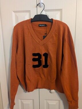 Orange Sweater With 31 On The Front